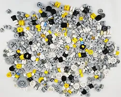 LEGO PLASTIC WHEEL HUB 300+ PIECE LOT BULK COLLECTION HUGE GROUP. VARIOUS SIZES MOST ARE 7/16 - 11/16
