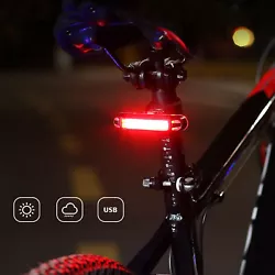 COB USB LED Bicyclette Vélo Vélo Vélo Avant Arrière Feu Arrière 6 Modes Lampe. Light Source: COB+LED. Vélo...