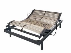 Sommier TPR S50 Mono Ebac :- Cadre : articulé en multiplis avec 5 plans de couchage. - Coupe circuit. - Télécommande...