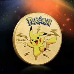 Piece dorée Pokémon Pikachu collection.
