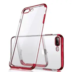 For iPhone 6 Plus/6s Plus TPU 3 Section Colored Case CLEAR/RED TPU 3 Section Colored Case for iPhone 6 Plus/6s Plus...