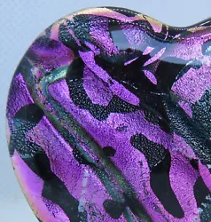 This Dichroic Glass Heart is 2 1/2