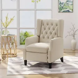 Its tufted and pleated upholstery, playfully strutted legs, and wingback design will make you feel like you just...