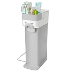 •Easy disposal with dual air-lock system to trap in smells •Steel disposal bin resists odors •Fits standard...