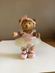 Figurine Russ Ours Teddy Bear En Ballerine. Hauteur 12,5 cmLes chaussons ont des traces