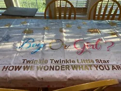 Gender Reveal Large Banner Twinkle Twinkle Little Star New.