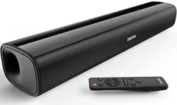 【Multiple Input Connections】 Our small sound bar has various connectivity options, including Bluetooth, optical,and...