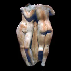 This is a reproduction of an ancient sculpture of the Three Graces (here shown two of them together). The Three Graces...