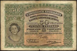 Suisse - billet de 50 francs 30 Septembre 1926 !