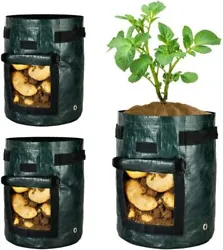 Special harvest window: Our potato grow bags are designed with a visualization Velcro window that can be easily opened...