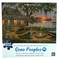 Includes 1000 Interlocking Puzzle Pieces.