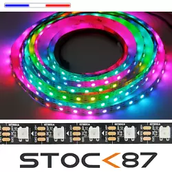 Strip LED non étanche avec LED PIXEL type WS2812B, idéal avec pour une utilisation avec Arduino. Ces modèles là...