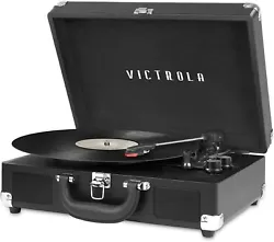 The Victrola portable suitcase turntable is an absolute classic and loaded with features. Includes built-in Bluetooth...