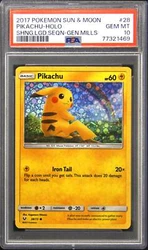Details of 2017 Shining Legends 28 Pikachu Common Pokemon TCG Card PSA 10 Gem Mint have been authenticated by eBays...
