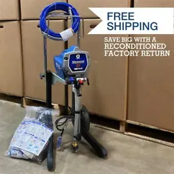 This Graco X7 model supports up to a. 017 spray tip. It’s a great choice for the serious do-it-yourselfer, handyman...