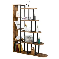 These sophisticated designs make this rustic corner bookshelf an easy-to-match decor. 【Applicable To Many...