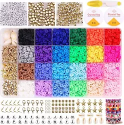 A must for bracelets making & jewelry making lovers! 🌈【BOOST CREATIVITY】: HTVRONT clay bracelet making kit can...