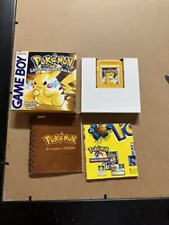 Pokémon Version Jaune - Edition Spéciale Pikachu (Nintendo Game Boy, 1999).