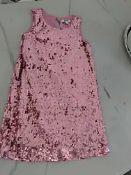 DKNY Girls Holiday easter Sleeveless Dress, Pink. Showing some minor pools in the back as shown in the pictures