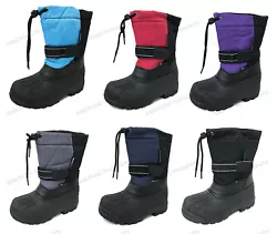 This is a warm winter snow boots. Nylon upper, Waterproof, Rubber soles. The inside of the boots full Fleece fur, warm,...
