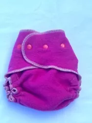 Loveybums Large Fuchsia Wool  Crepe with Snaps . Condition is New with tags. Shipped with USPS Priority Mail.