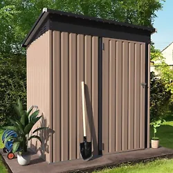 AECOJOY Outdoor Storage Shed. A2: Our shed is bottom-less, but you can built a floor no matter what material,then...
