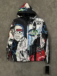 Jean Michel Basquiat + Members Only Men’s Jacket NWT Sz Large Multicolor. Condition is New with tags. Shipped with...