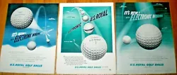 Lot of 3 larger size paper print ads from magazines of 1950 (2), and 1951. Light handling; left margins a little...