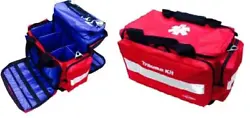 Trauma Kit - Empty Bag. Trauma Kit first aid cabinet. End pockets are 8