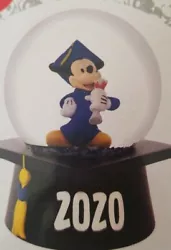 Disney Mickey Mouse Cap and Gown Graduation 2020 Boxed Musical Water Globe New. Condition is New. Shipped with USPS...