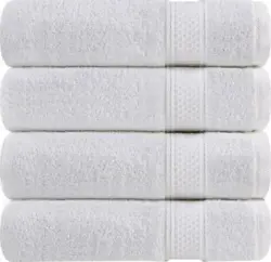 Towels for Bathroom - Bath - Shower. 4 Piece 100% Cotton Bath Towels Set -. The digital images we display have the most...