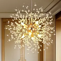 Irradiation area: 10-15 square maters. Model : Dandelion LED Chandelier. Bulbs: You can use incandescent bulb,CFLs and...