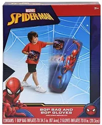 Box till you drop with your kids. Spiderman Bop Bag and Gloves promotes exercise, fitness, teaches discipline, and...