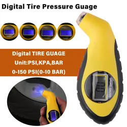 LCD Digital Tire Pressure Gauge Handy Air Gauge For Car Truck Motorcycle Bicycle. 1 x Tire Pressure Gauge. Display: 22...