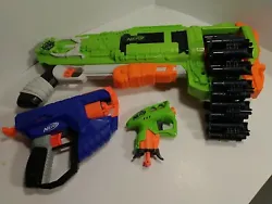 Includes Ripchain, Scout MKII and Nanofire. Does not include genuine Nerf darts.