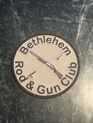Bethlehem New York Rod Gun Club Logo Iron On Patch 4” Vtg Rare Hunting FishingNice looking patch great to add to your...