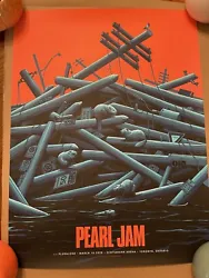Poster from Pearl Jam’s cancelled 2020 tour. This poster is from the show in Toronto with art by Justin Erickson....
