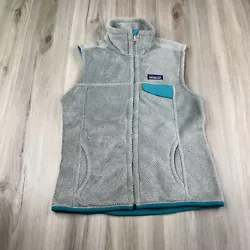 Patagonia Retool Fleece Vest Womens Size S Small Grey Style 25445. Very minor mark near the zipper as pictured...