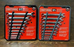 New Craftsman Combination Wrench Sets. Photo shows one of the actual wrench sets for sale. If you order two sets well...
