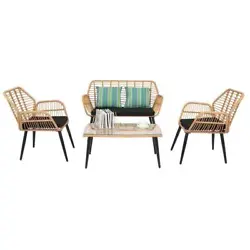 Do you need a Outdoor Wicker Rattan Chair Patio Furniture Set to fulfill all your daily needs?. If so, you can have a...