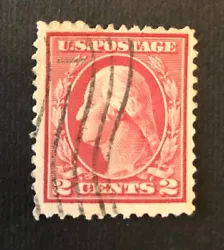 2 CENT RED GEORGE WASHINGTON US POSTAGE .TIMBRE RARE.