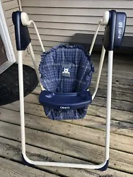 Vintage Graco Open Top Baby Swing 6 Speed Easy Entry Blue Bear Music Works. Very nice condition with straps included....
