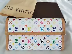 Stunning LOUIS VUITTON x Takashi Murakami Monogram long wallet from 2003 collection. iconic and collectors & very rare...
