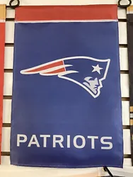 New England Patriots garden flag 12x18 2 sided. Condition is 