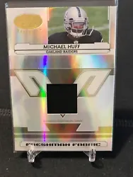 2006 Leaf Certified Materials Michael Huff Game Used Jersey /1400 Raiders. Condition is Very Good. Shipped with USPS...