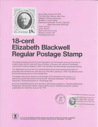 18c Elizabeth Blackwell. Scott #1399. It will make attractive addition to your collection.
