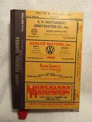 For sale is the 1977 Polks City Directory for Vincennes, Indiana. This 2-inch-thick hardback contains hundreds of...