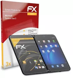 Anti-réfléchissant et absorbant les chocs: atFoliX Set de 3 FX-Antireflex Protecteur décran pour Microsoft Surface...