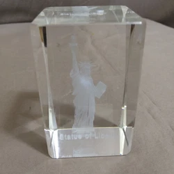 This is a great paperweight featuring the Statue of Liberty. It’s a holographic image.