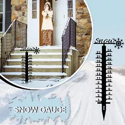 The sturdy snow gauge can be easily inserted into the ground through self-leveling pedals. Pile, Christmas Rain Gauge...